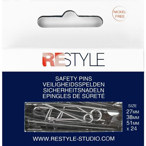 ReStyle Veiligheidsspelden 27/38/51 mm (24 stuks)