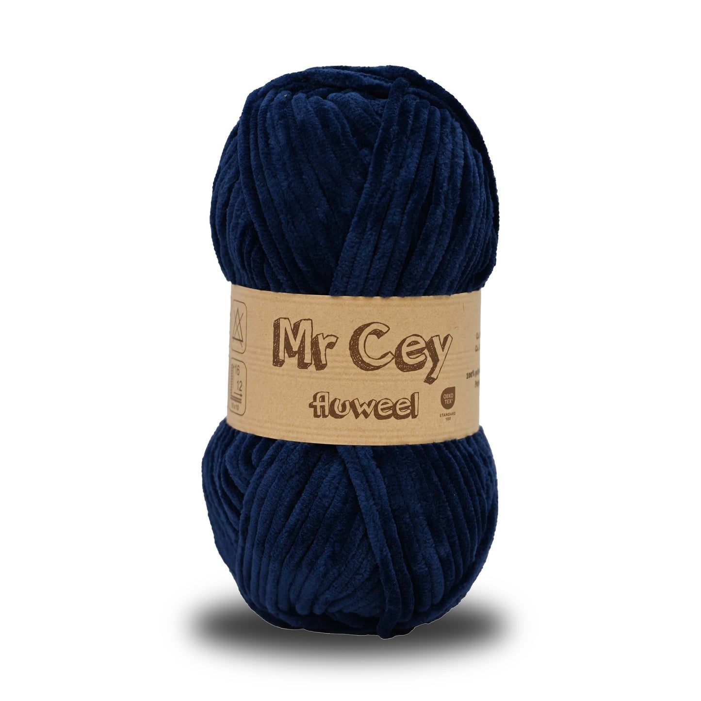 Mr. Cey Fluweel (Chenille) Dark Sea (048) (Per Pak 5 bollen)