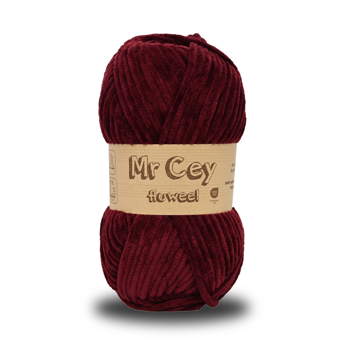 Mr. Cey Fluweel (Chenille) Bordeaux (108) (Per Pak 5 bollen)