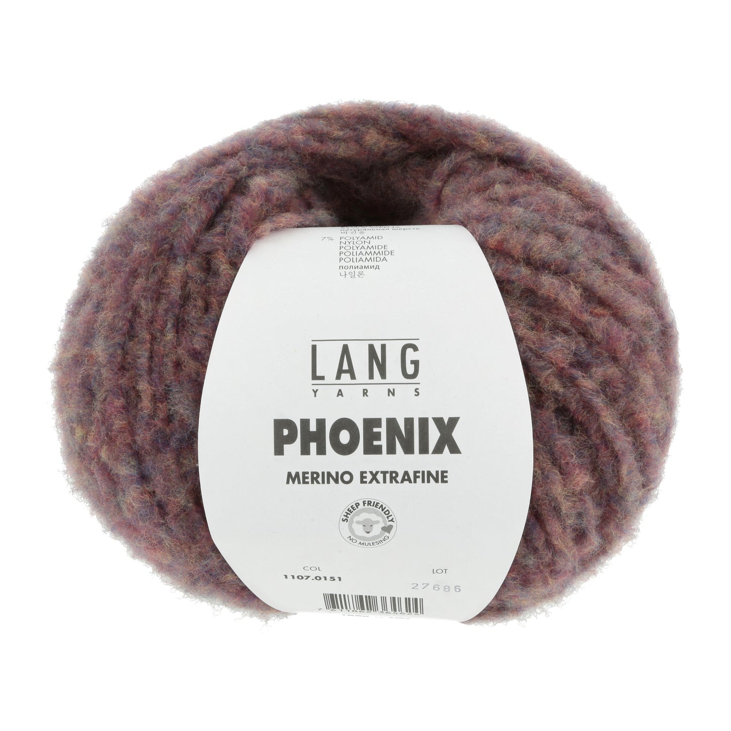 Lang Yarns Phoenix Merino Extrafine Fire Stone (0151)