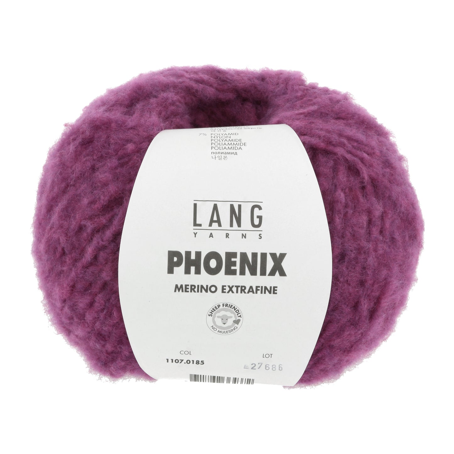 Lang Yarns Phoenix Merino Extrafine Raspberry (0185)