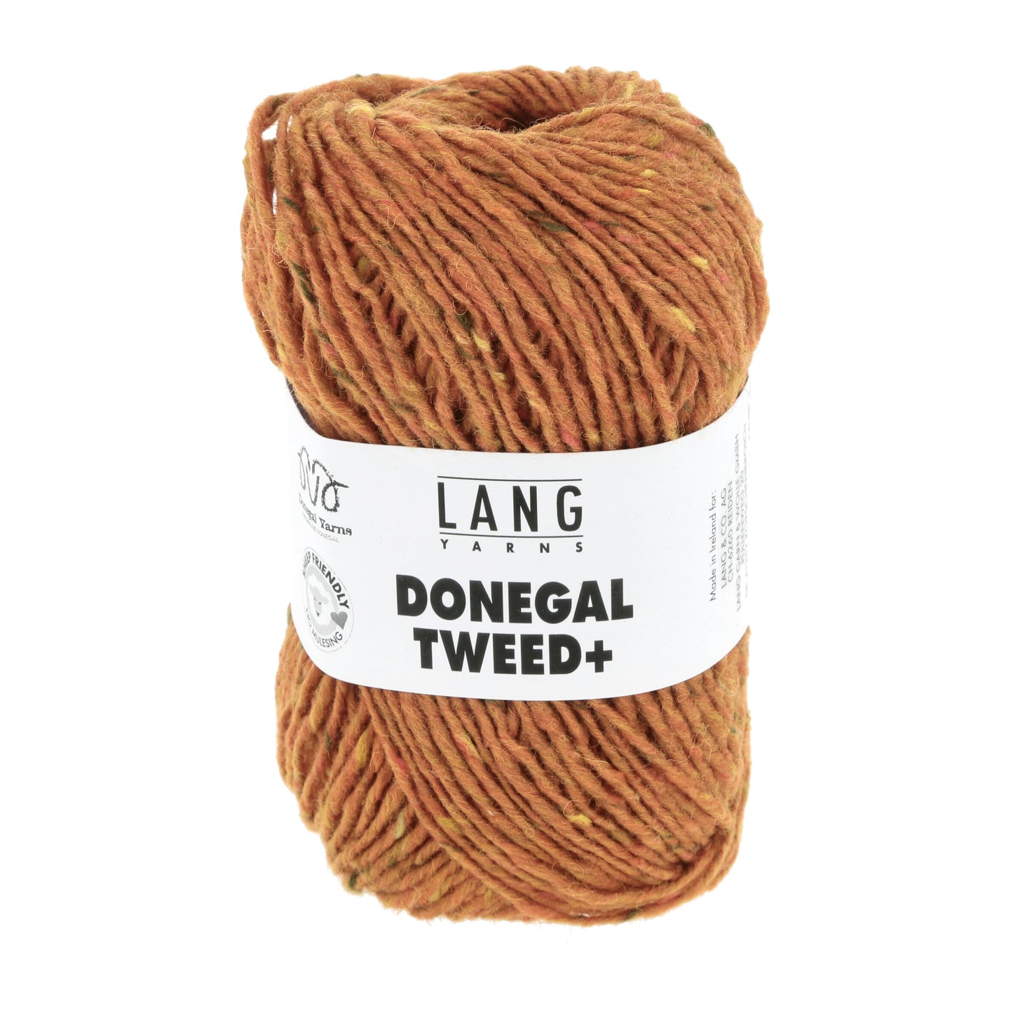 Lang Yarns Donegal Tweed+ Tangerine (0059)
