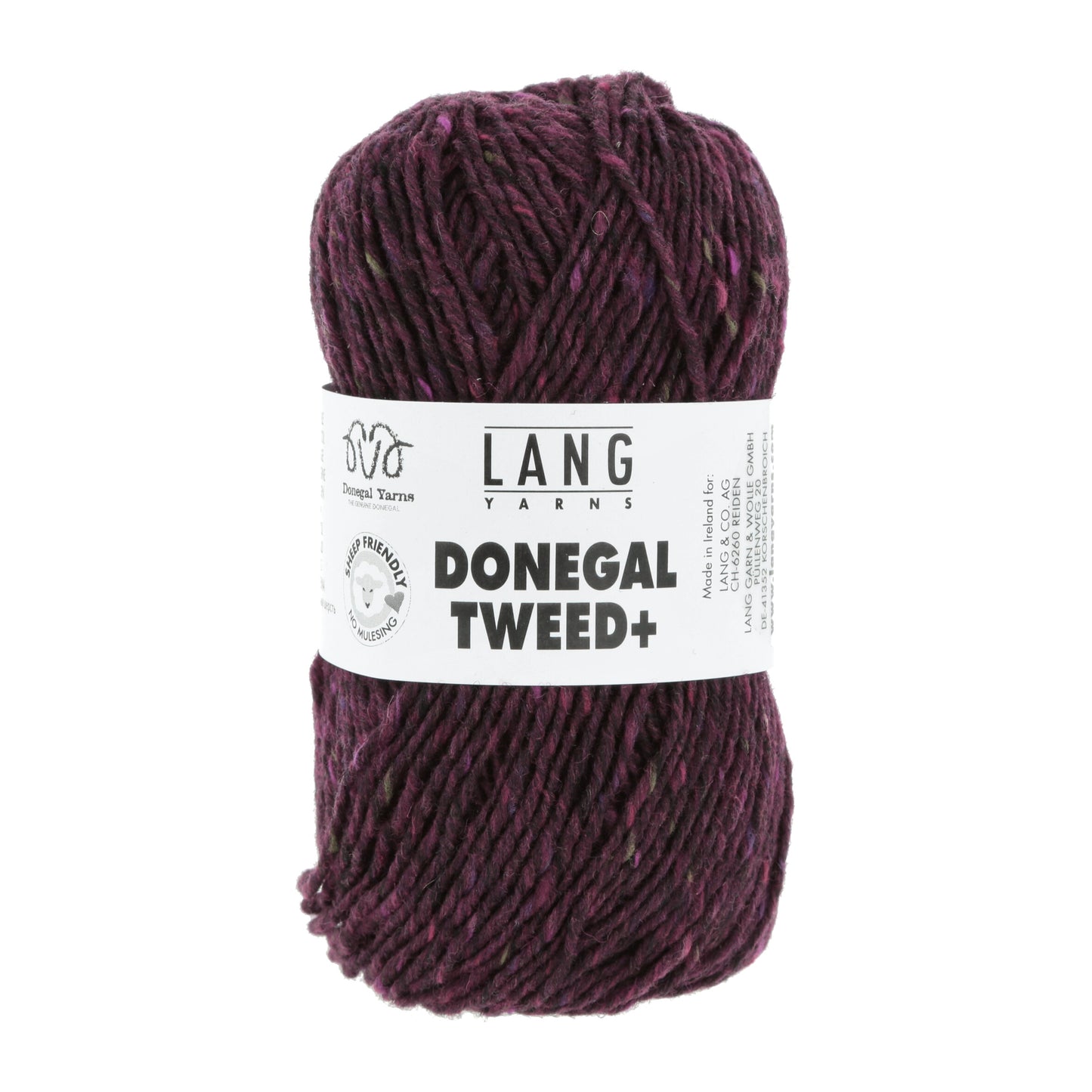 Lang Yarns Donegal Tweed+ Bordeaux (0066)