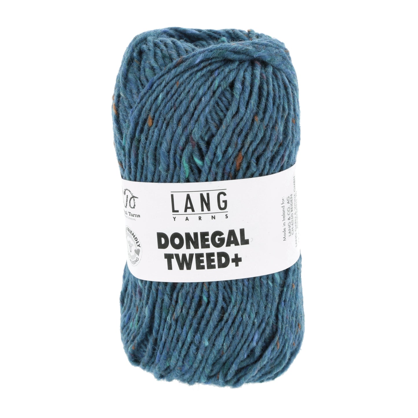 Lang Yarns Donegal Tweed+ Petrol (0074)