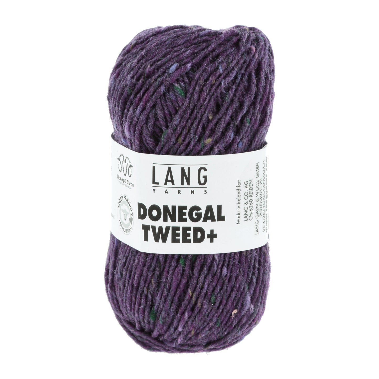 Lang Yarns Donegal Tweed+ Plum (0090)