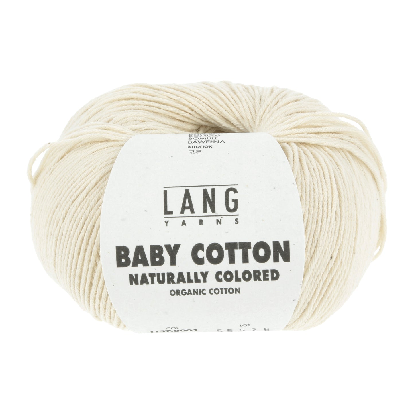 Lang Yarns Baby Cotton Naturally Colored Ecru (0001)