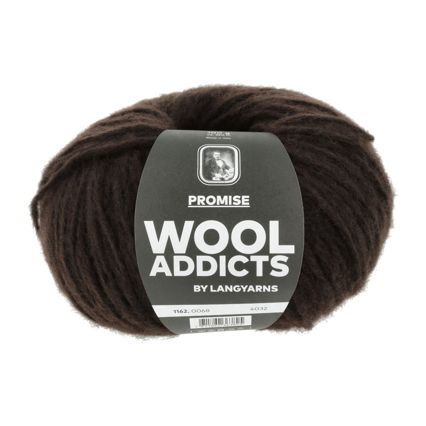 Lang Yarns Wool Addicts Promise Dark Brown (0068)