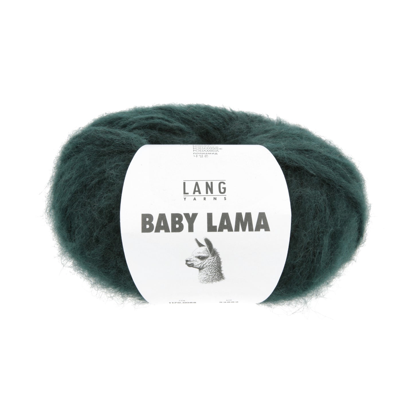 Lang Yarns Baby Lama Dark Green (0088)