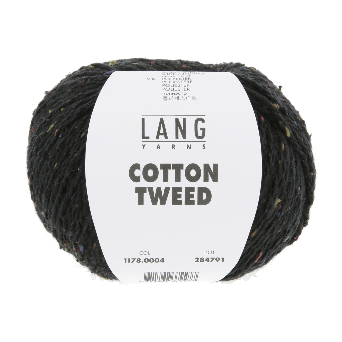 Lang Yarns Cotton Tweed Black (0004)