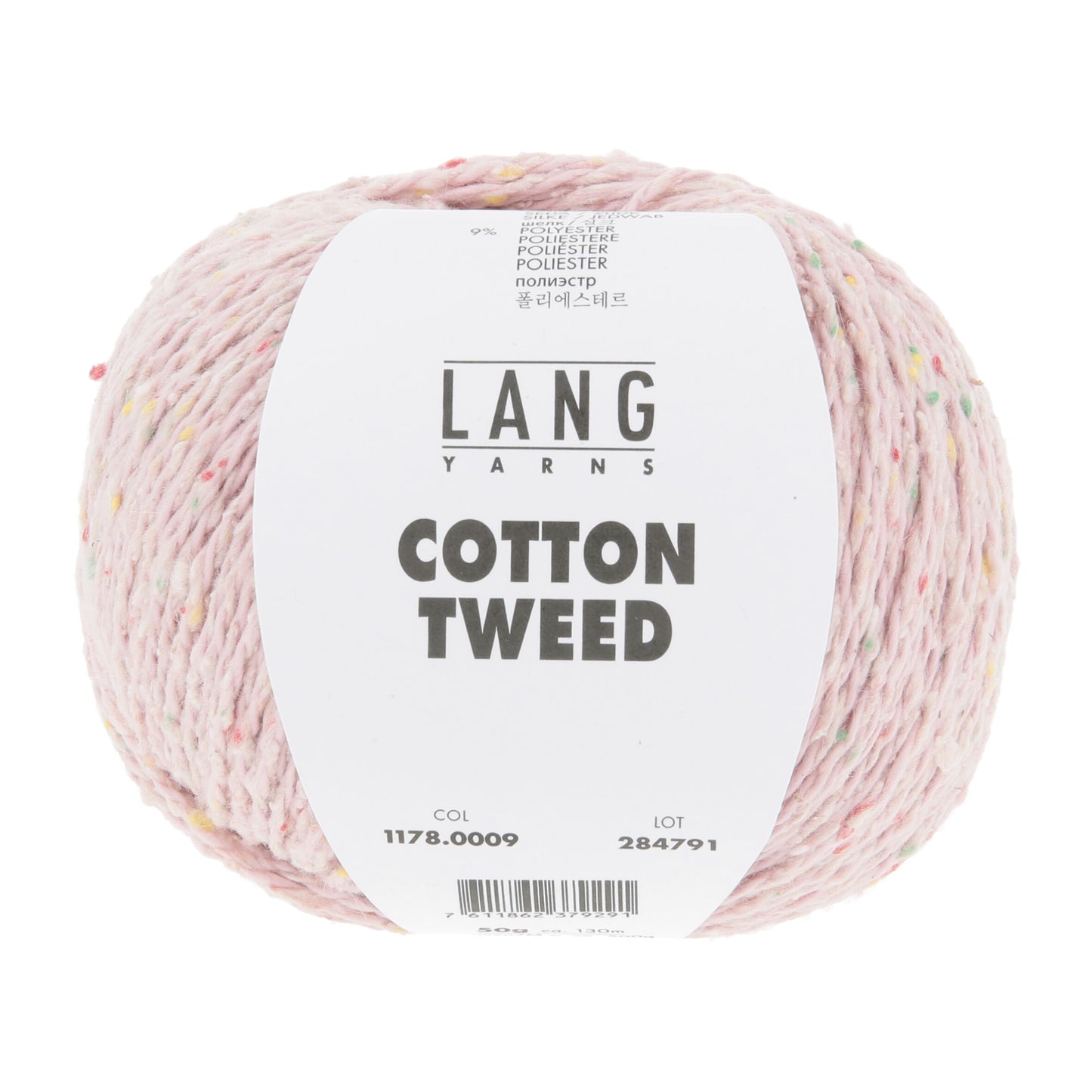 Lang Yarns Cotton Tweed Rose (0009)