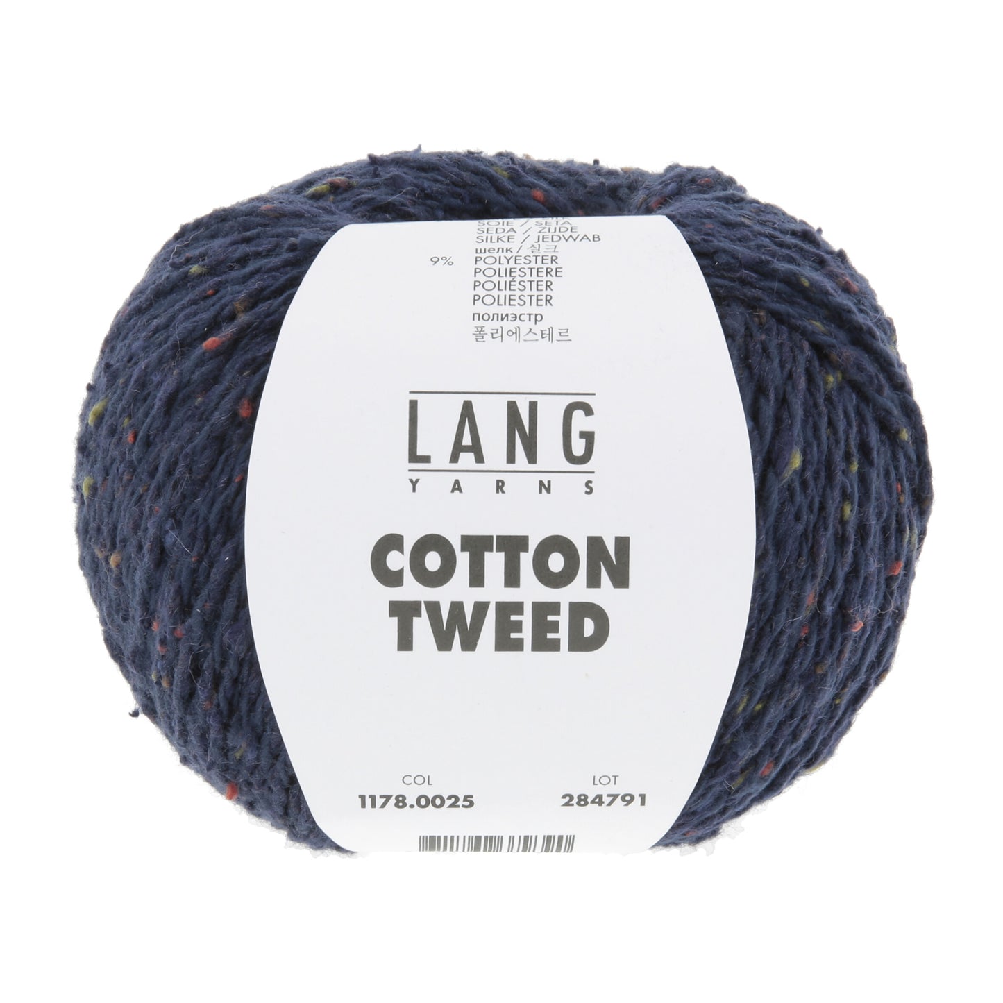 Lang Yarns Cotton Tweed Navy (0025)