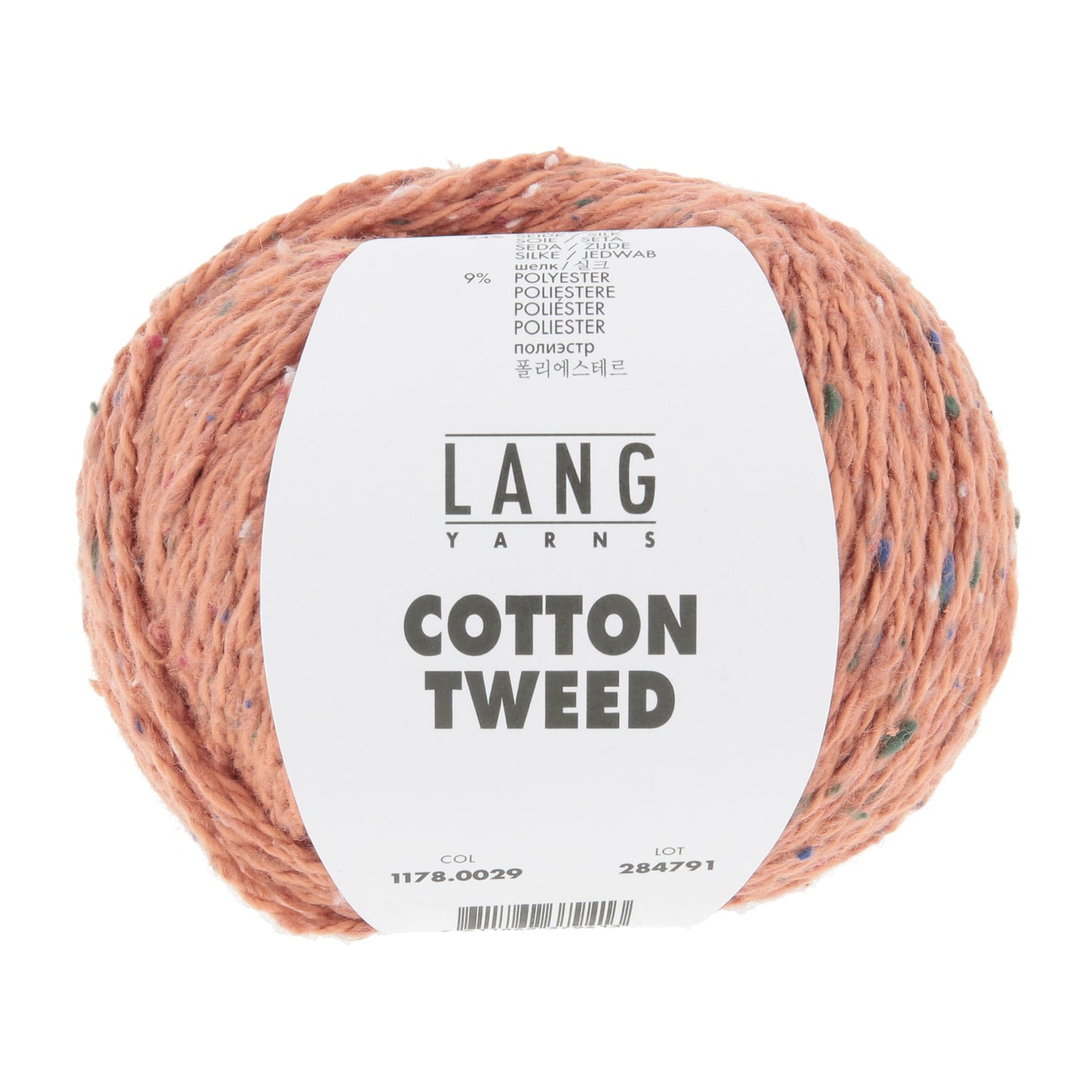 Lang Yarns Cotton Tweed Apricot (0029)