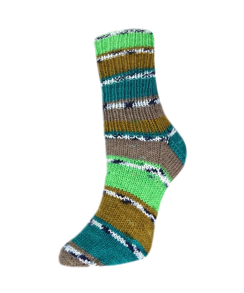 Rellana Garne Flotte Socke 4-Ply Woolfree Celinda Green (3245)