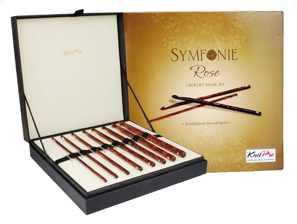 Knitpro limited Rose Wood Crochet Hook Set