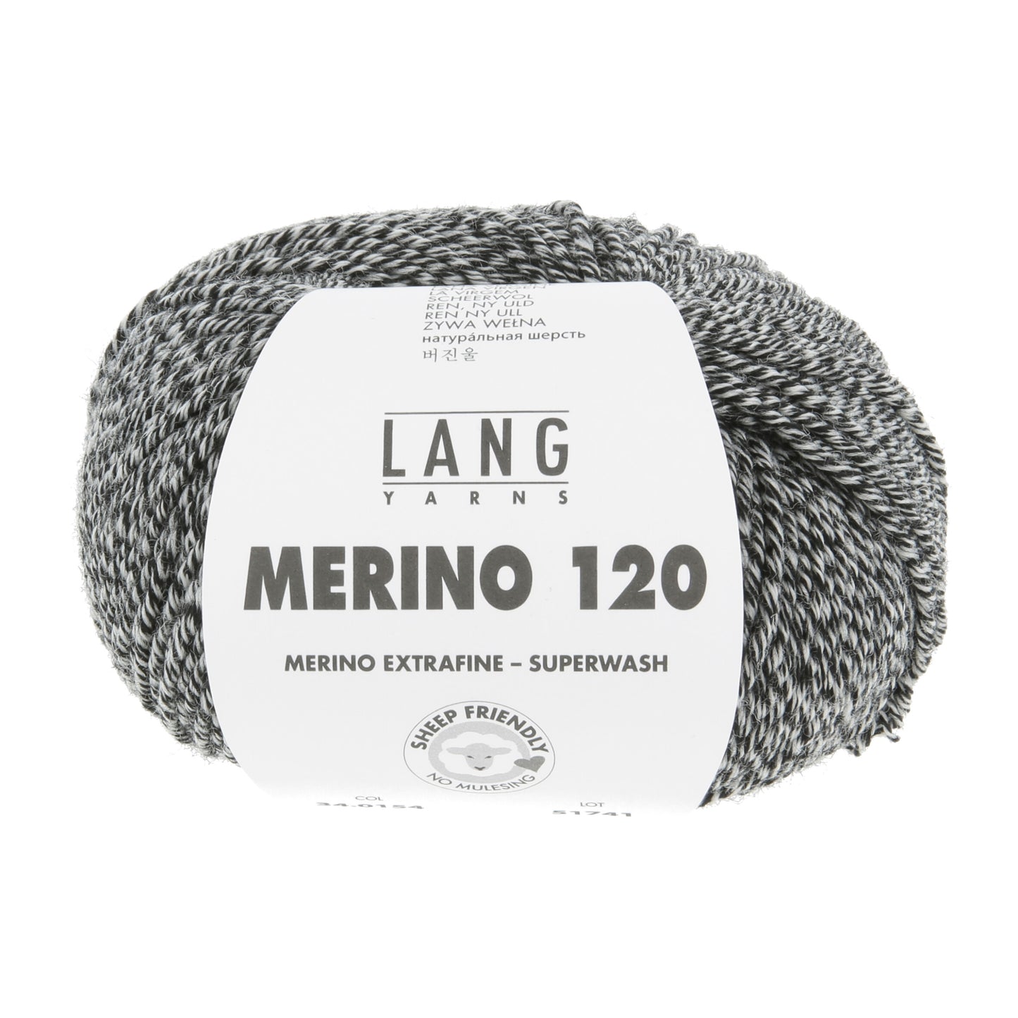 Lang Yarns Merino 120 Graniet (34.0154)