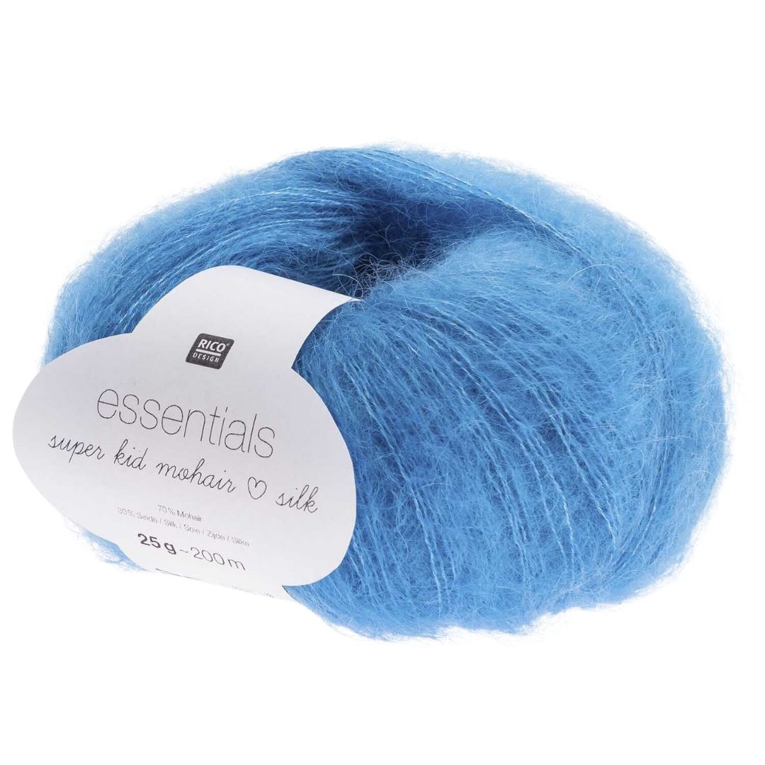 Rico Design Essentials Super Kid Mohair Loves Silk Blue (046)
