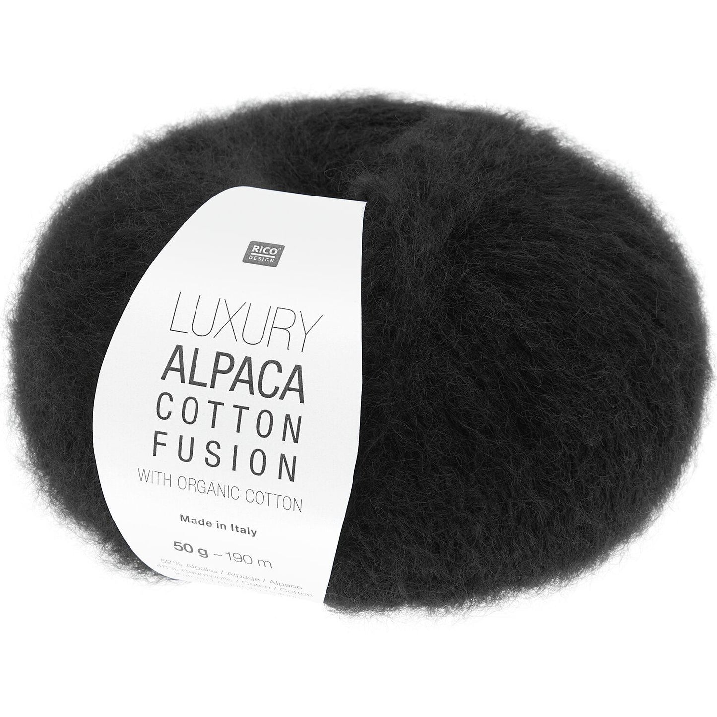 Rico Design Luxury Alpaca Cotton Fusion Black (008)