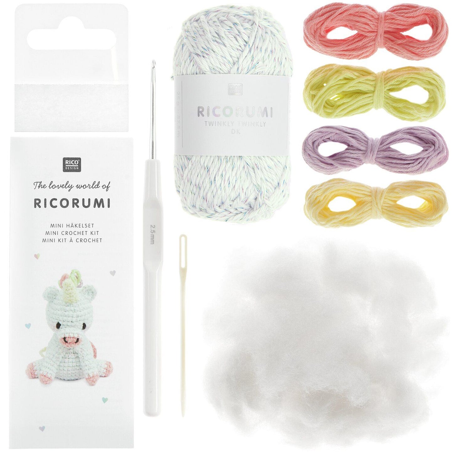 Ricorumi Mini Haakset "The lovely world" Unicorn