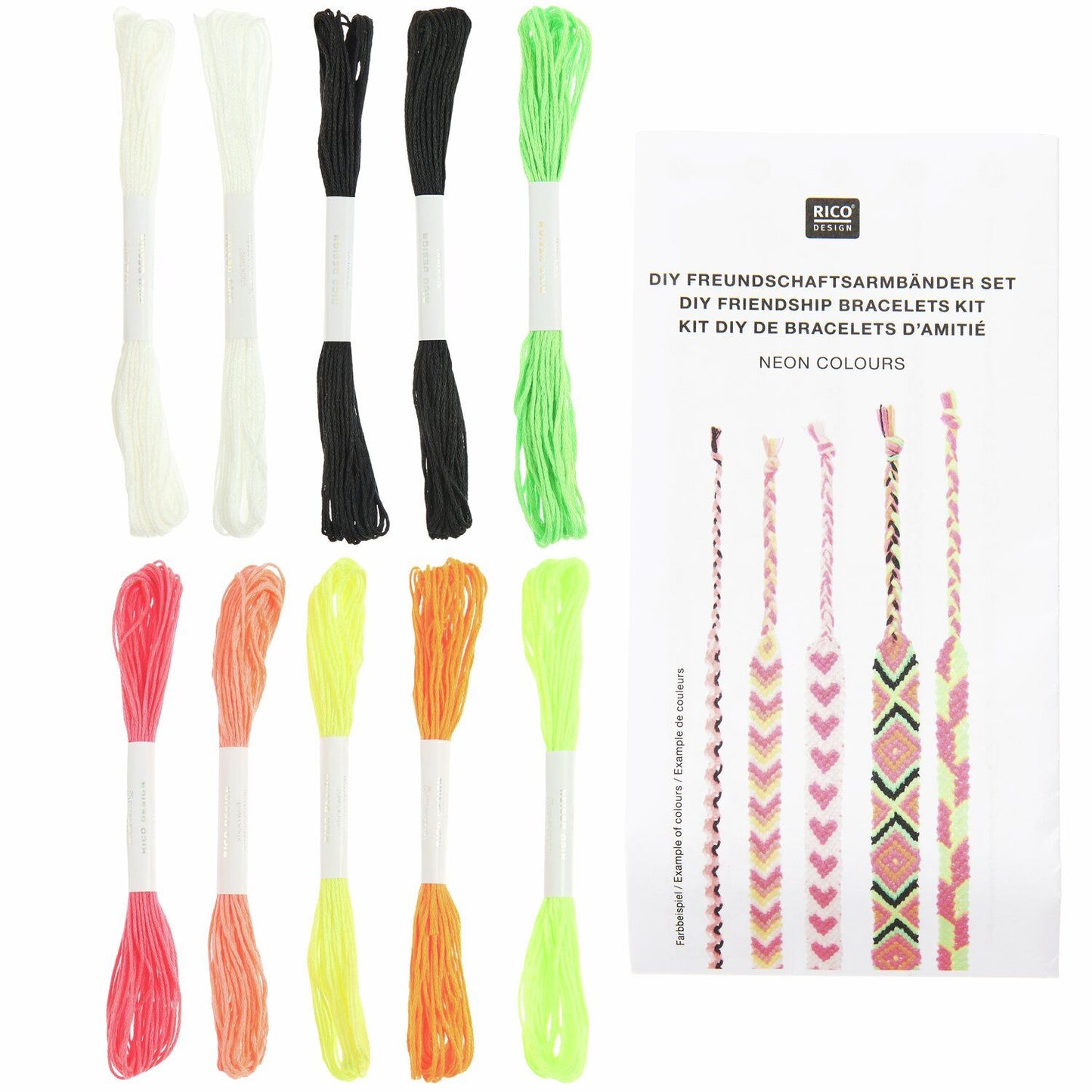 Ricorumi DIY-set vriendschapsarmbanden Neon Colours