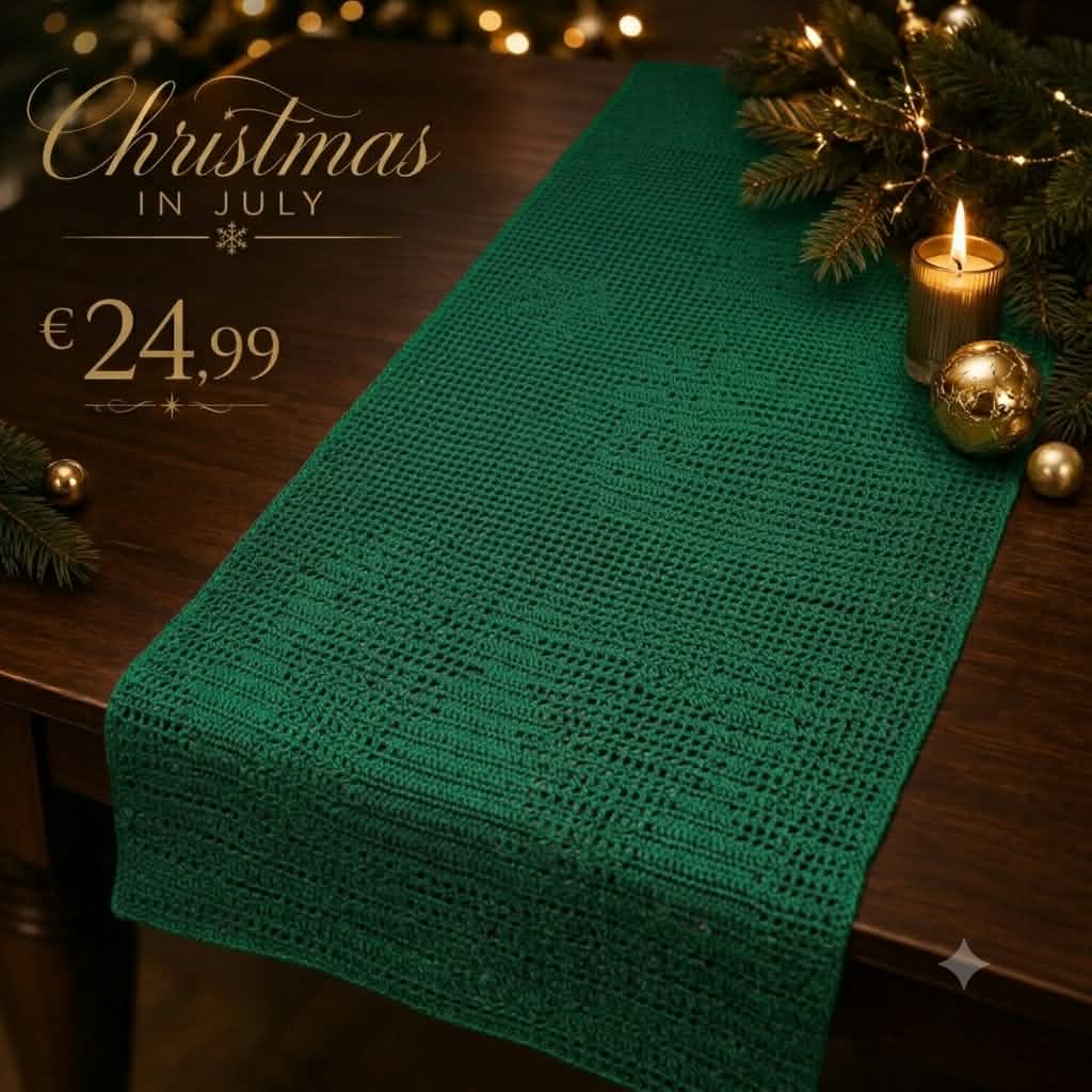 Filet "christmas in july" tafelloper GROEN (by Mr. Cey)