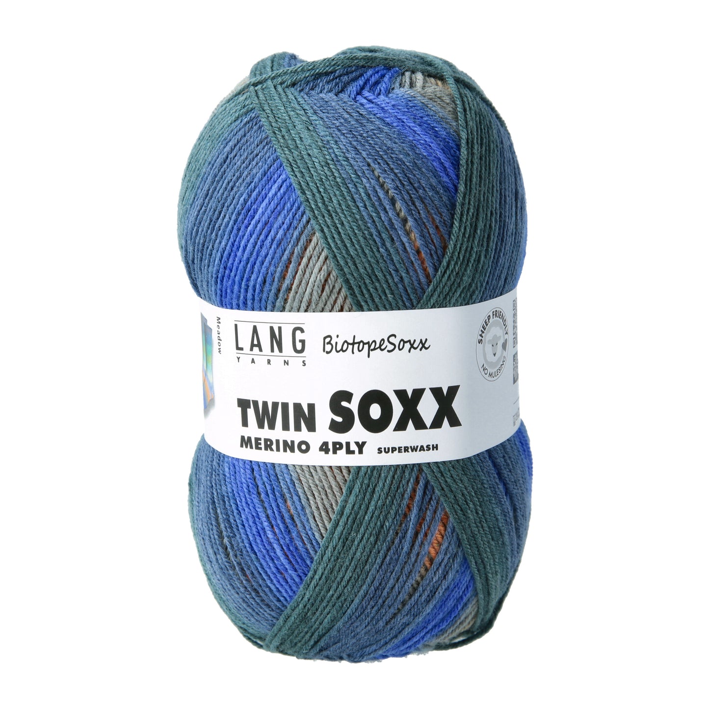 Lang Yarns Twin Soxx Merino 4 Ply BiotopeSoxx Meadow (0558)