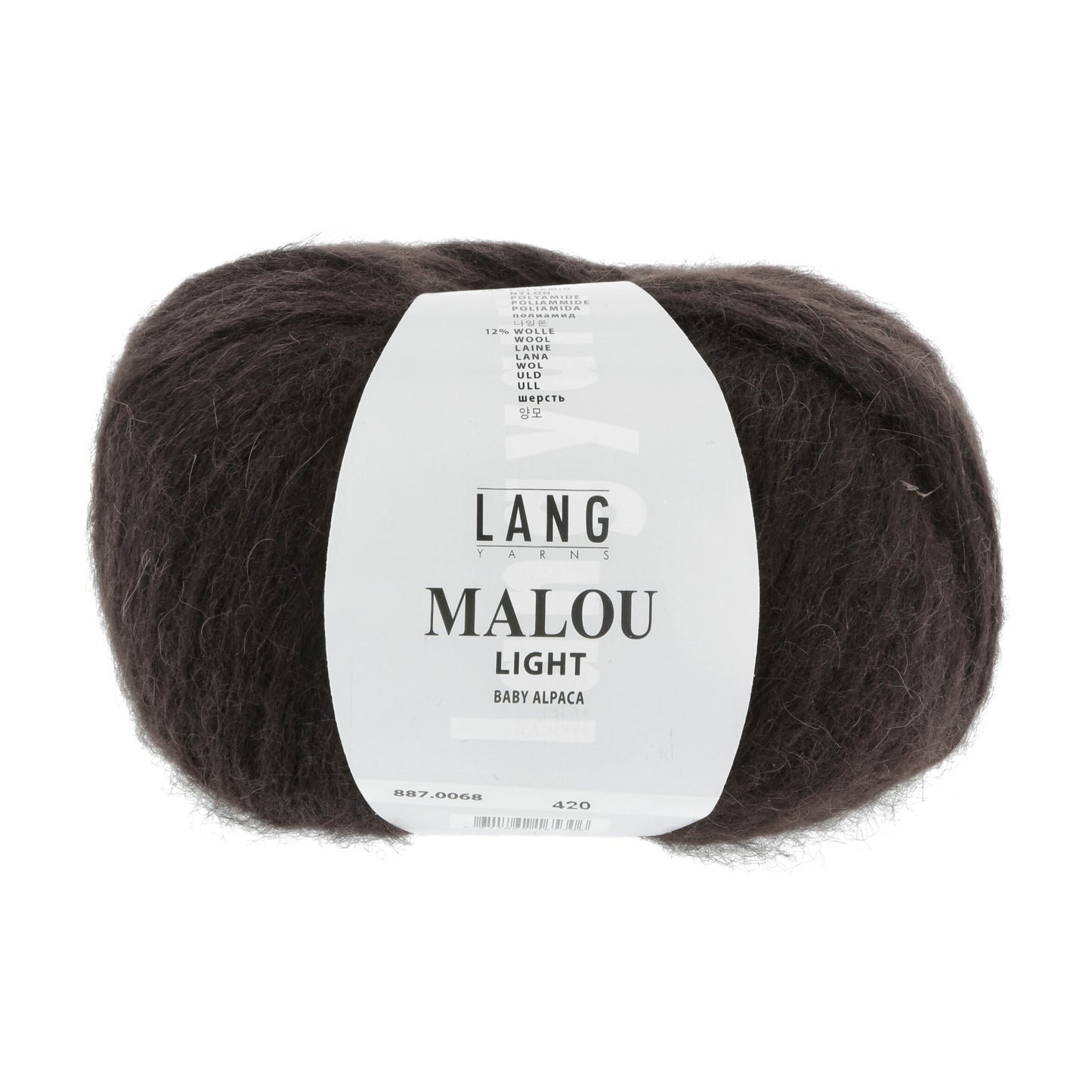 Lang Yarns Malou Light Dark Brown (0068)