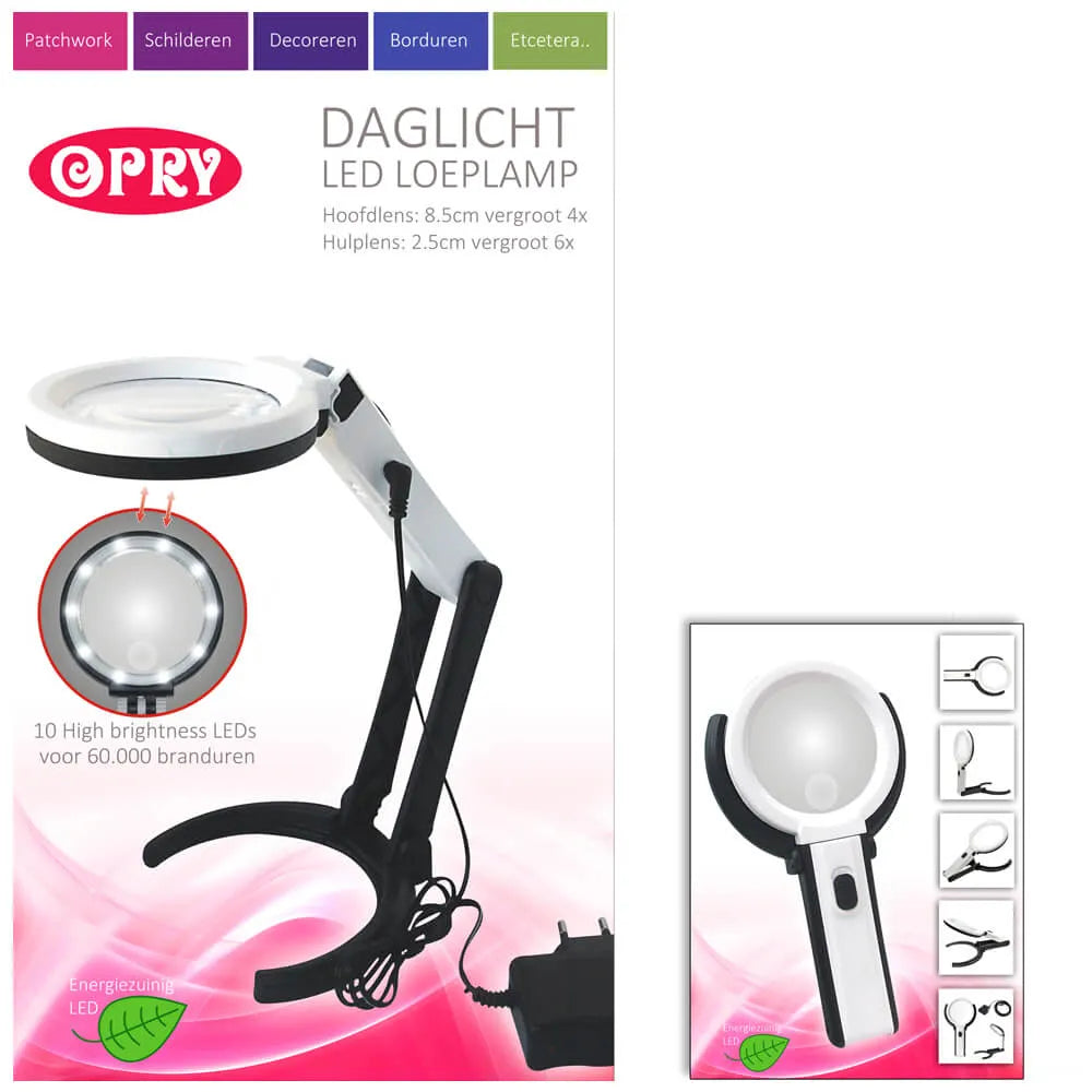 Opry Daglicht LED loeplamp 8,5 cm diameter