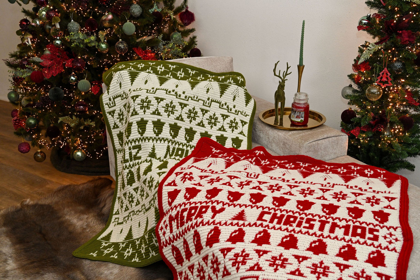 Katia Merry Blanket CAL Kit by Mr. Cey ROOD (reserveer nu)