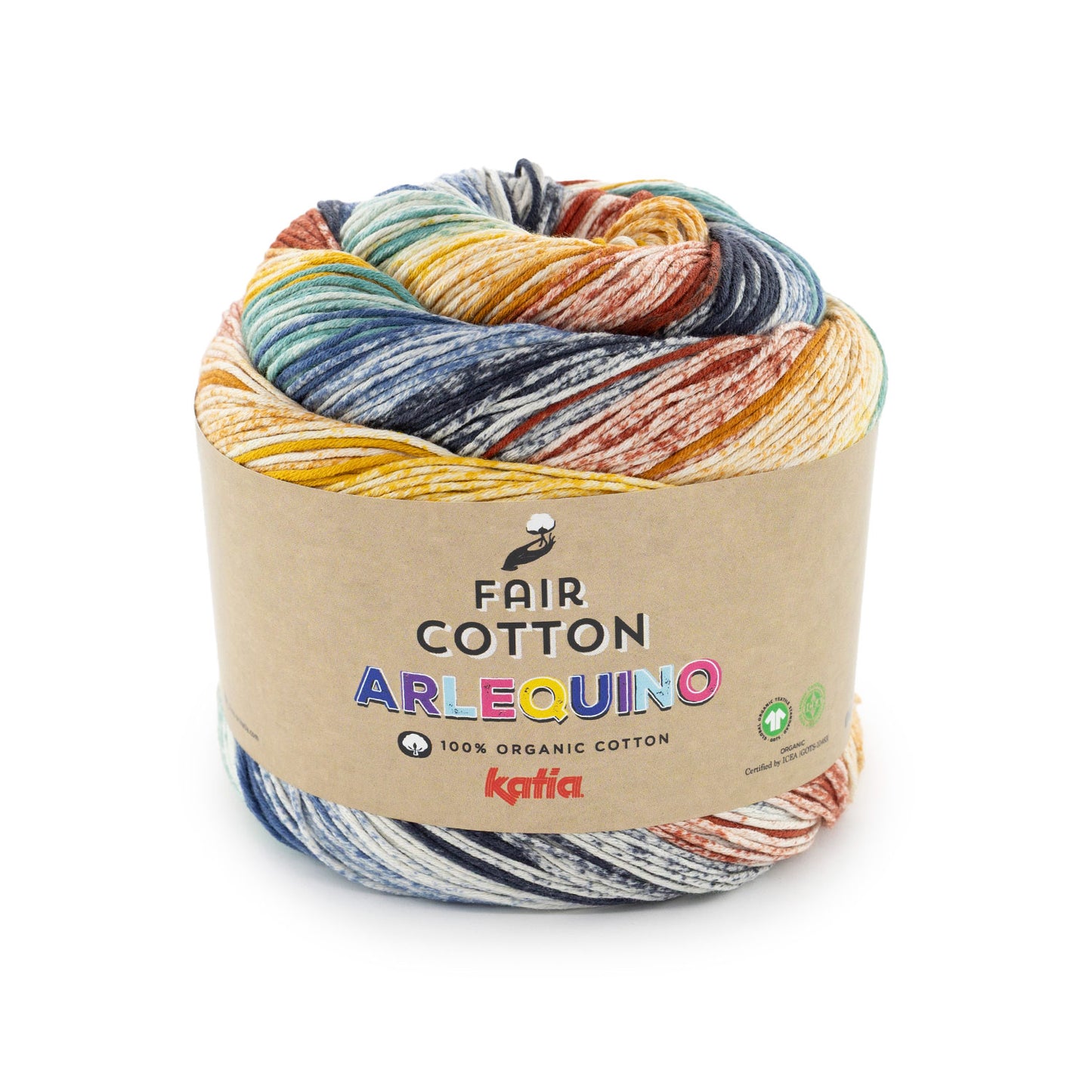 Katia Fair Cotton Arlequino Lemonade (255)