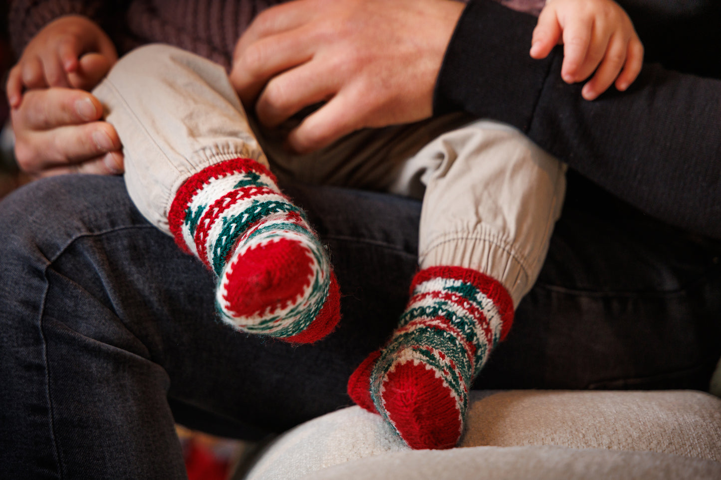 My First Christmas sokken pakket (BREIEN) by Mr. Cey - (0-4 jaar) (Kerstsokken)