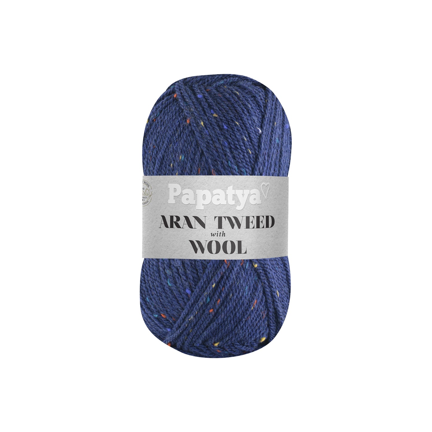 Papatya Aran Tweed with Wool Marine (5260)