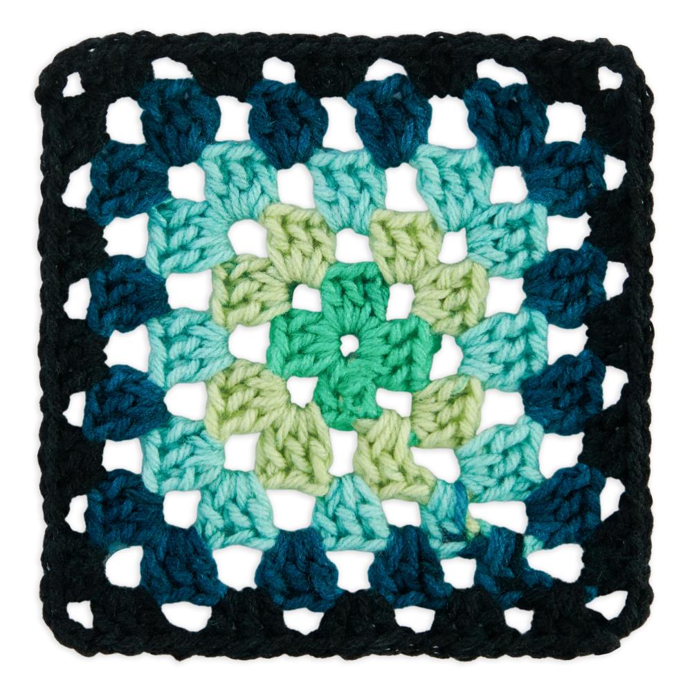 Red Heart Granny Square Cyber Leaf