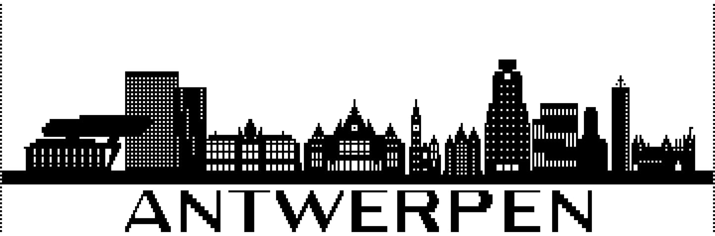 Skyline Antwerpen (Haakpatroon)