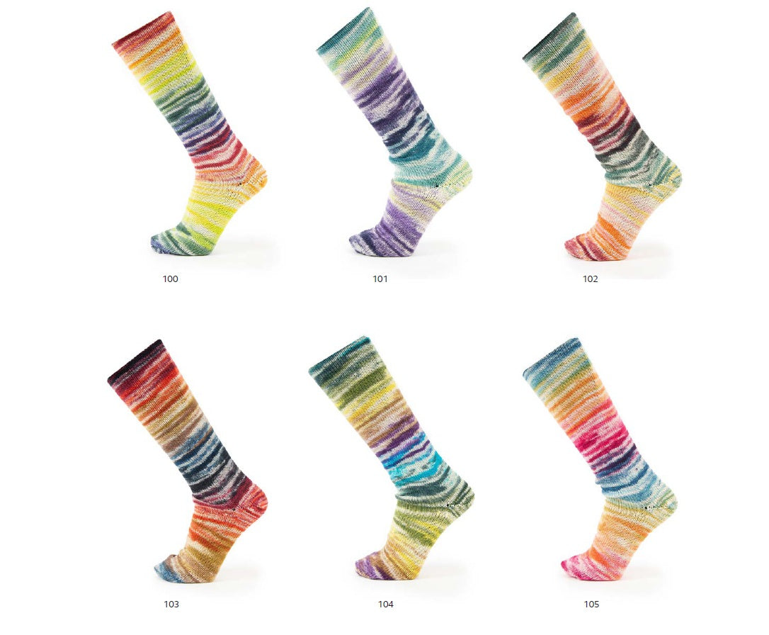 Katia Concept 4 Ply Symmetric Socks and More CraSy Sunshine (100)