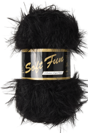 Lammy Yarns Soft Fun Black (001)