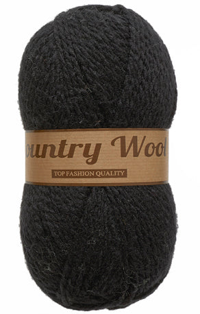 Lammy Yarns Country Wool Black (001)