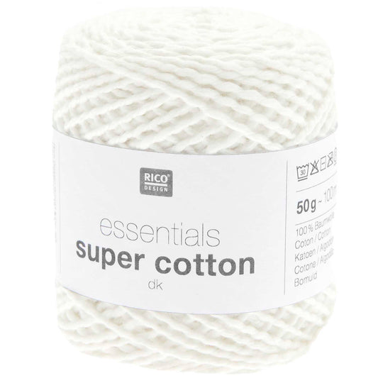 Rico Design Essentials Super Cotton DK White (001)