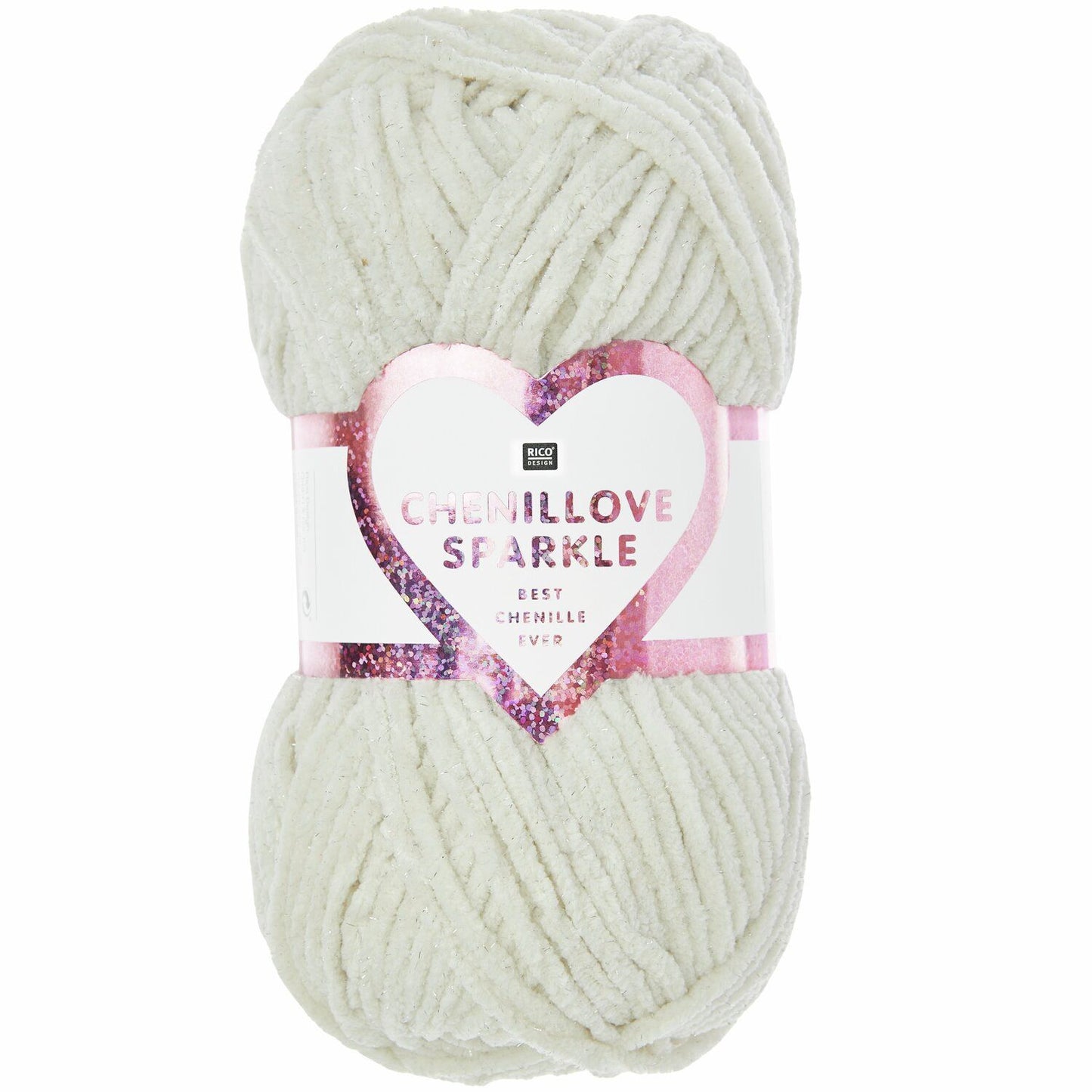 Rico Design Creative Chenillove Sparkle Ivory (001)