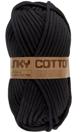 Lammy Yarns Chunky Cotton Black (001)