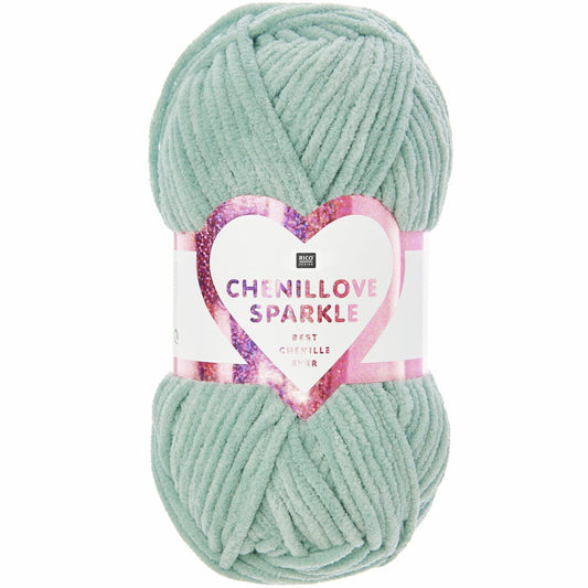 Rico Design Creative Chenillove Sparkle Mint (004)