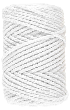 Lammy Yarns Macrame 8 (3mm) White (005)