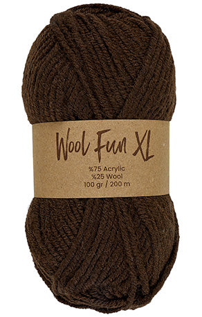 Lammy Yarns Wool Fun XL Dark Choco (007)