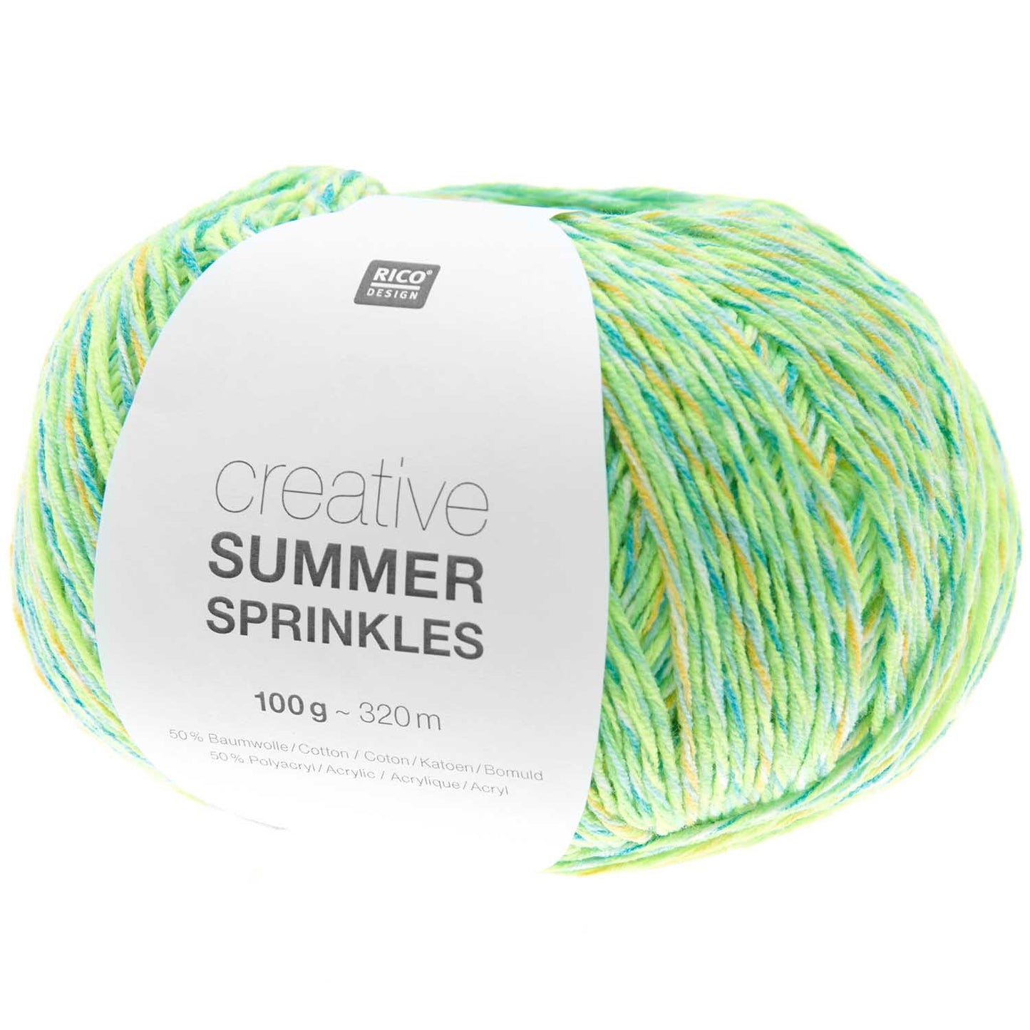 Rico Design Creative Summer Sprinkles Neon Green (009)