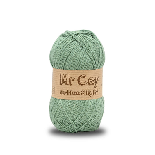 Mr. Cey Cotton 8 Light Sage (009)