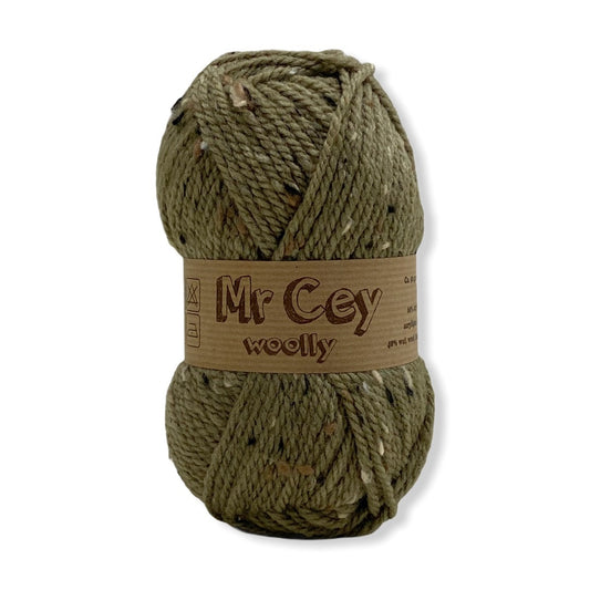 Mr. Cey Woolly Tweed Olive (710)