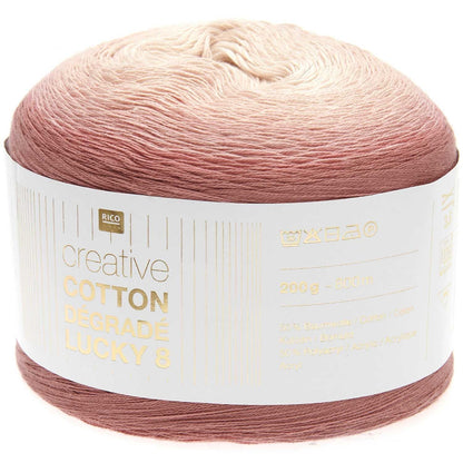 Rico Design Creative Cotton Dégradé Lucky 8 Abrikoos (015)