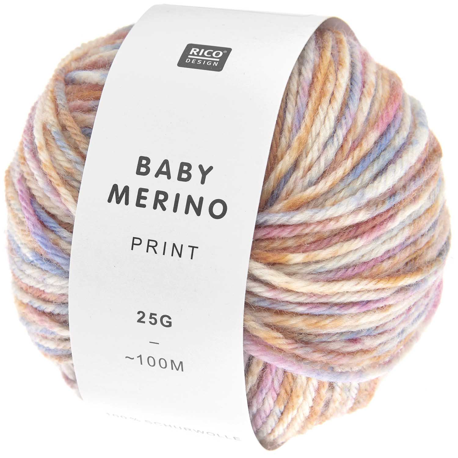 Rico design Baby Merino Print Flowers (019)