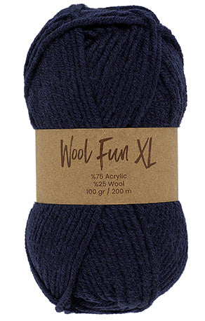 Lammy Yarns Wool Fun XL Navy (020)