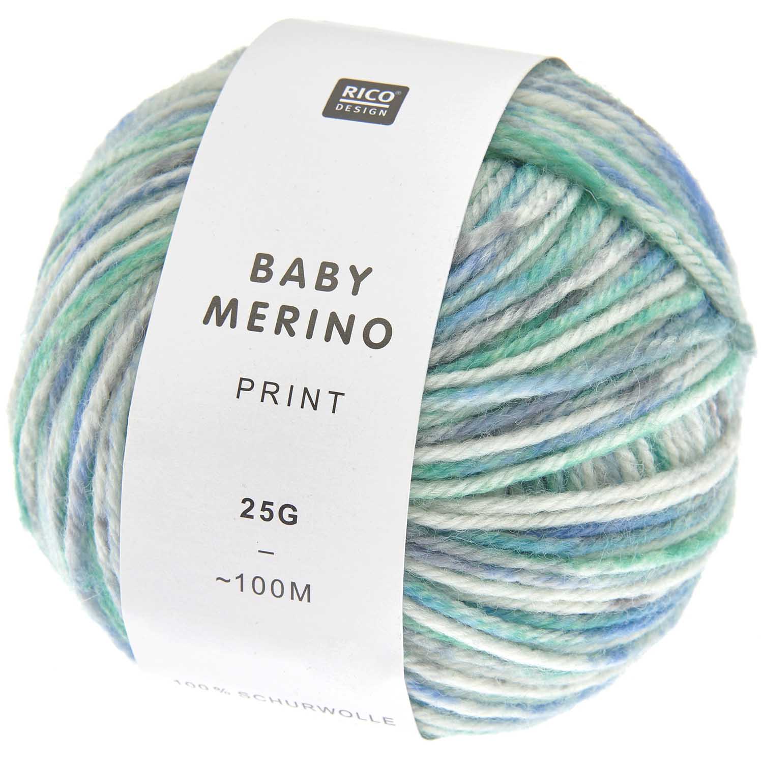 Rico design Baby Merino Print Aqua (022)