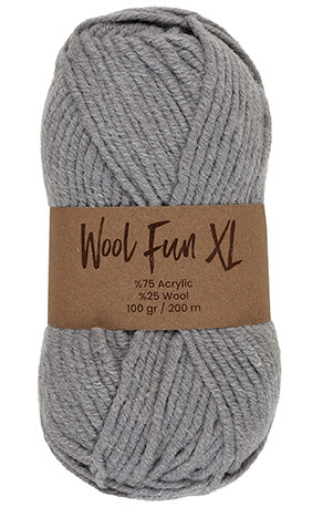 Lammy Yarns Wool Fun XL Grey (022)